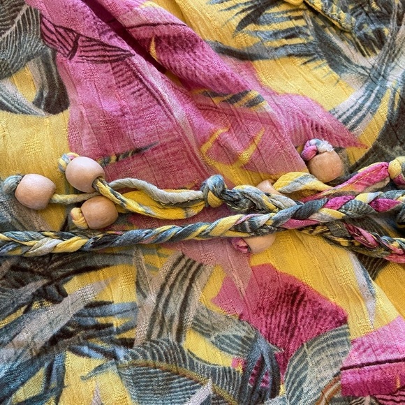 🌴 Cynthia Rowley Tropical Off Shoulder Mini Dress Size Small - Picture 8 of 9